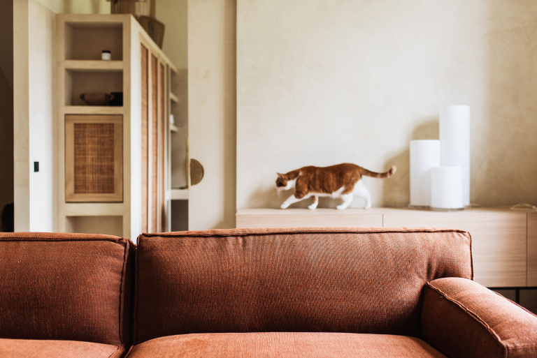 FÉST Clay bank met longchair links Soil 01 natural