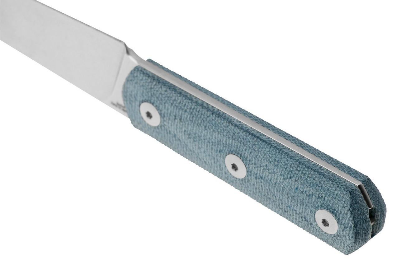 StraightLine Erny ER-DC Denim Canvas Micarta, vaststaand mes