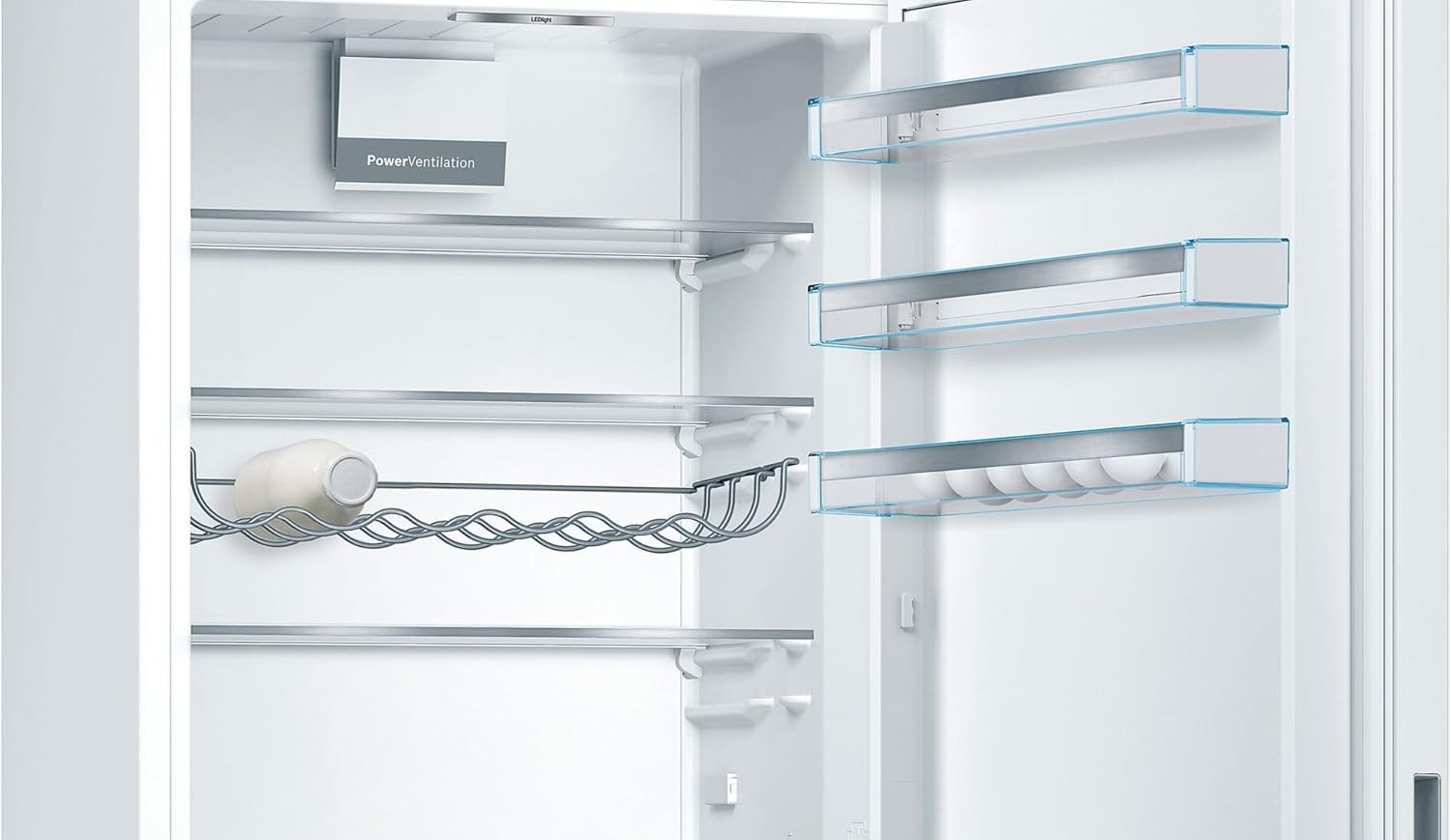 Bosch KGE49AWCA Serie 6 Freistehende XXL-Kühl-Gefrier-Kombination, 201 x 70 cm, 163 kWh pro Jahr, Weiß, 302 L Kühlteil & 117 L Gefrierteil, LowFrost, VitaFresh