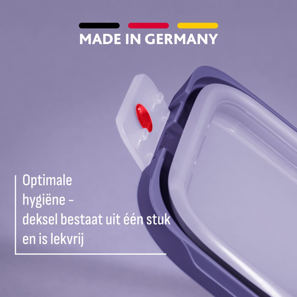 oneClick N1210910 vershoudbakje rechthoekig paars (1,2L)