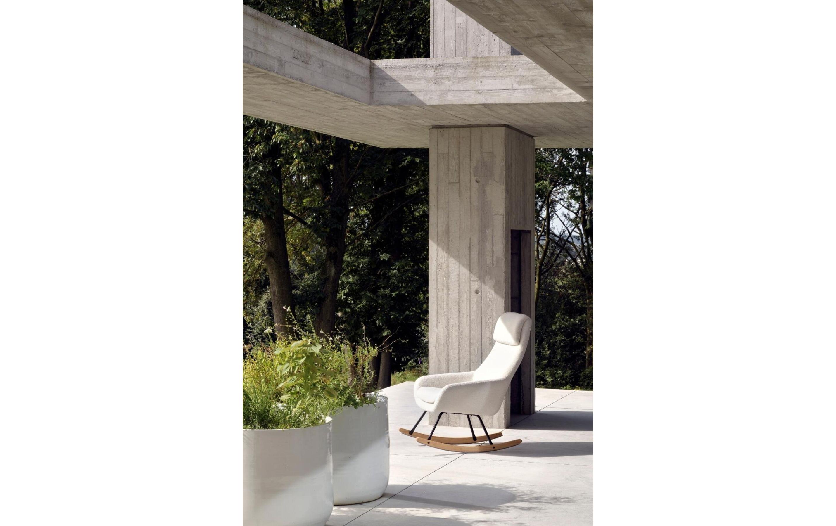 Schaukelstuhl Nordic Sheep Cream<br>Entspannt das Baby stillen und in Schlaf wiegen
