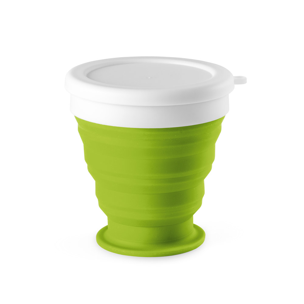 hi!dea 94762 - Verre de voyage pliable 250mL en silicone et PP