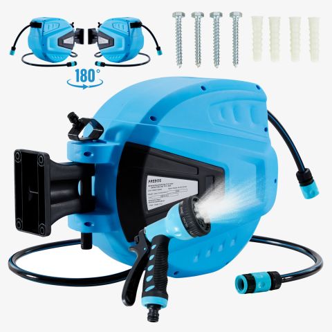 Automatischer Gartenschlauchaufroller 15m