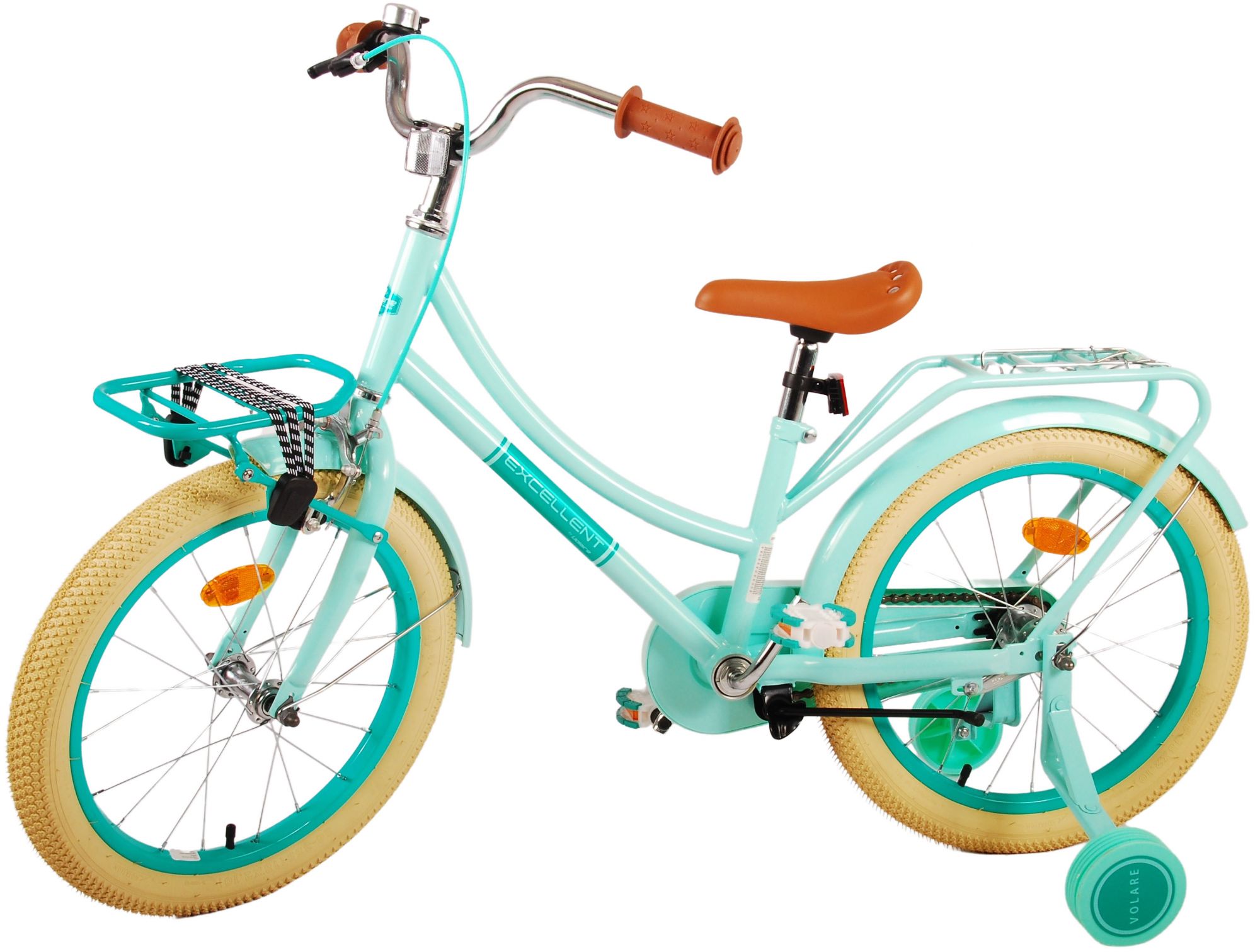 Kinderfahrrad Excellent Fahrrad für Mädchen 18 Zoll Kinderrad in Grün