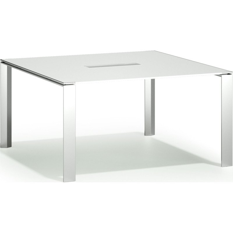 Table de réunion carrée L 140 x P 140 cm Darwin