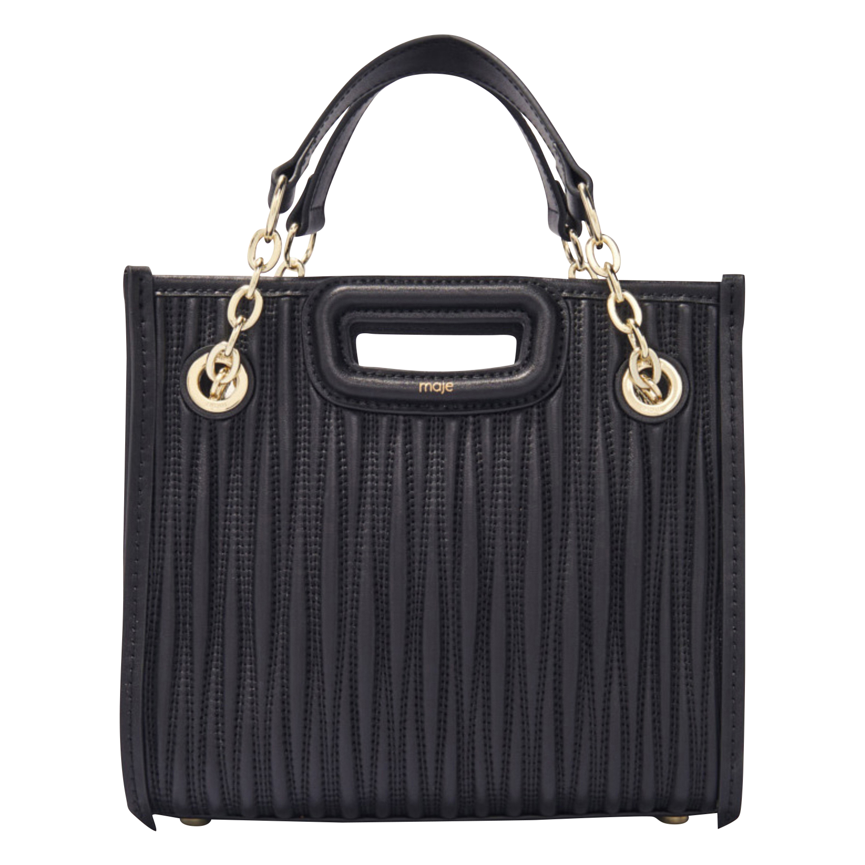 M CABAS MINI - Sac bandoulière en cuir | Noir