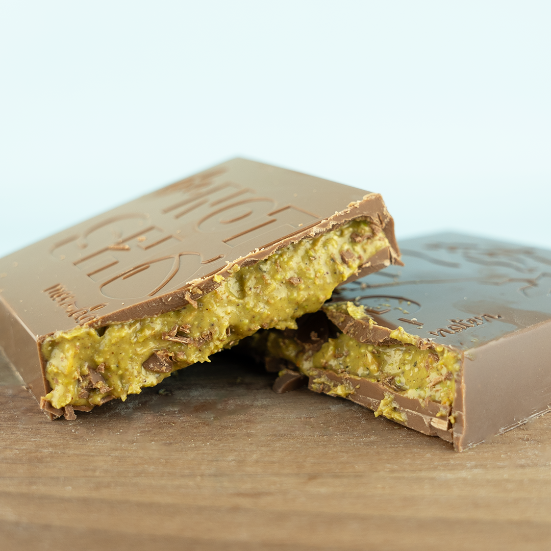 Chocoladereep Deluxe pistache/kadayif (200 gram)