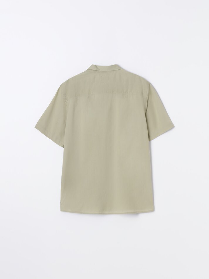 Camisa de manga curta - Cáqui claro