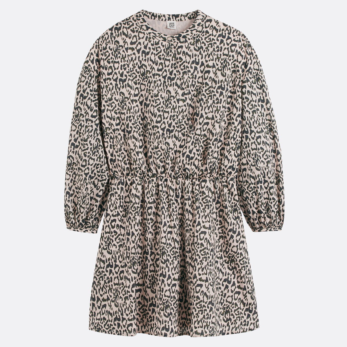 COLEÇÕES LA REDOUTE<br>Vestido curto e evasê com estampa animal