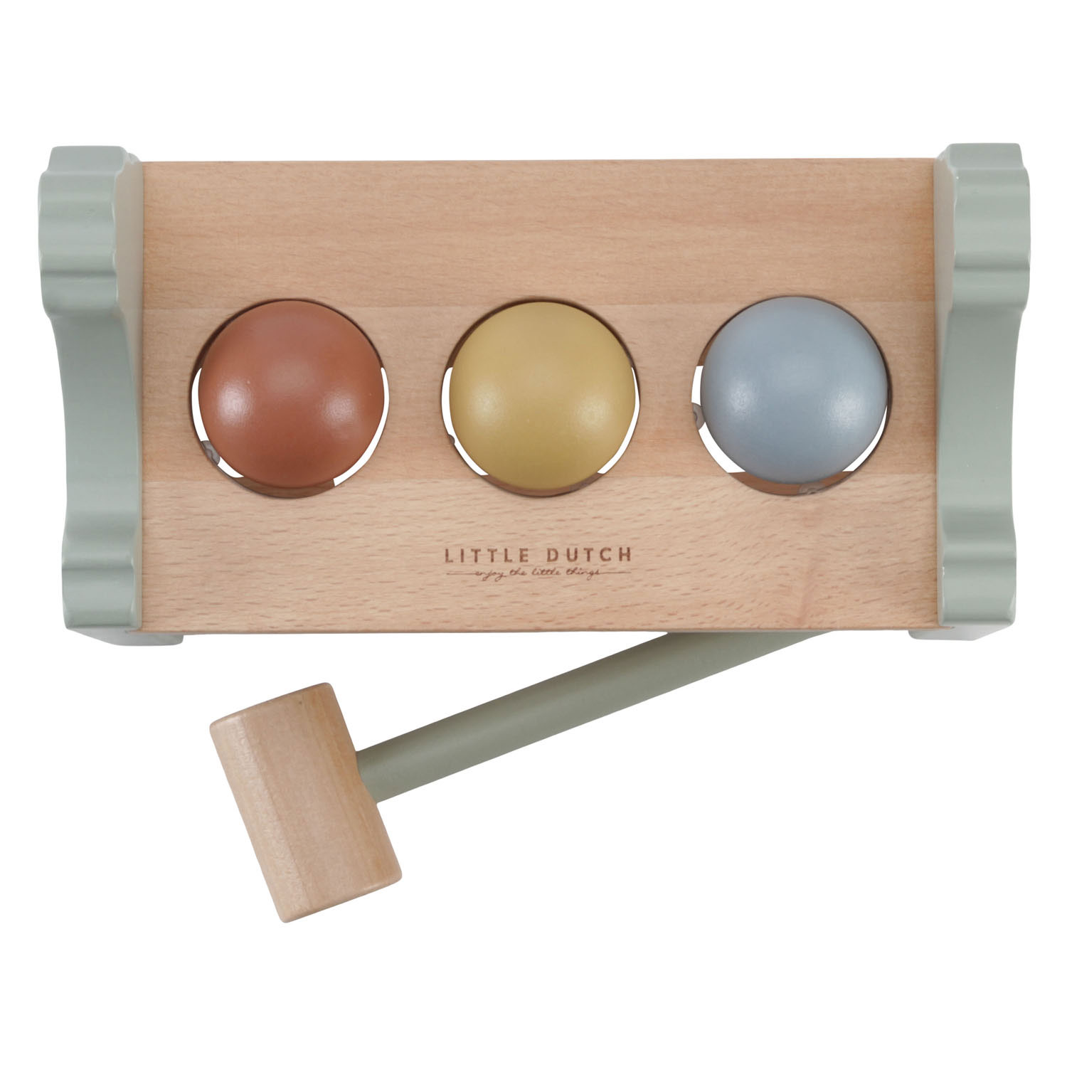 Little Dutch Houten Hamerbank met Ballen Little Farm FSC