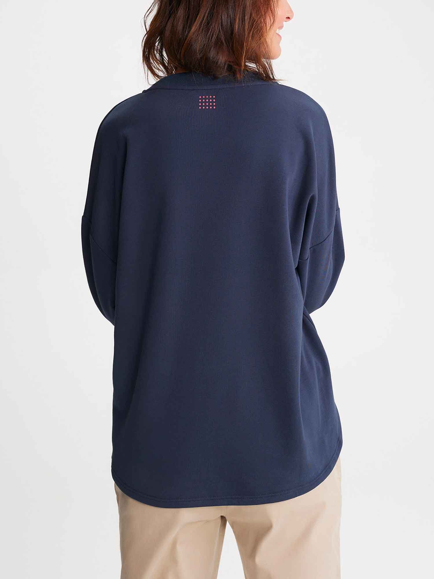 Sweat Femme Molletonné Eco Conçu Marine