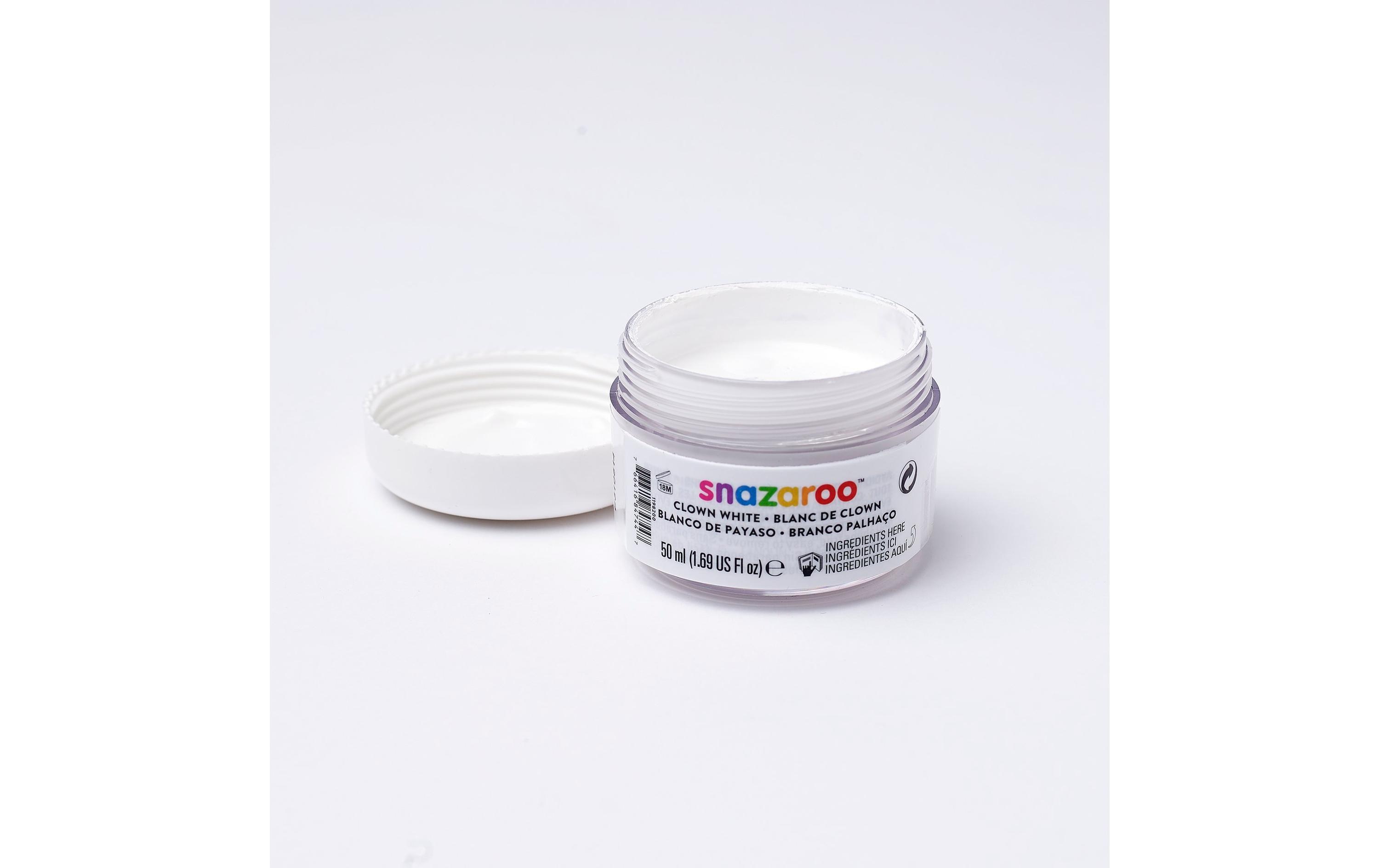 Effektschminke Clownweiss 50 ml TopfGesichtsfarbe auf Wasserbasis