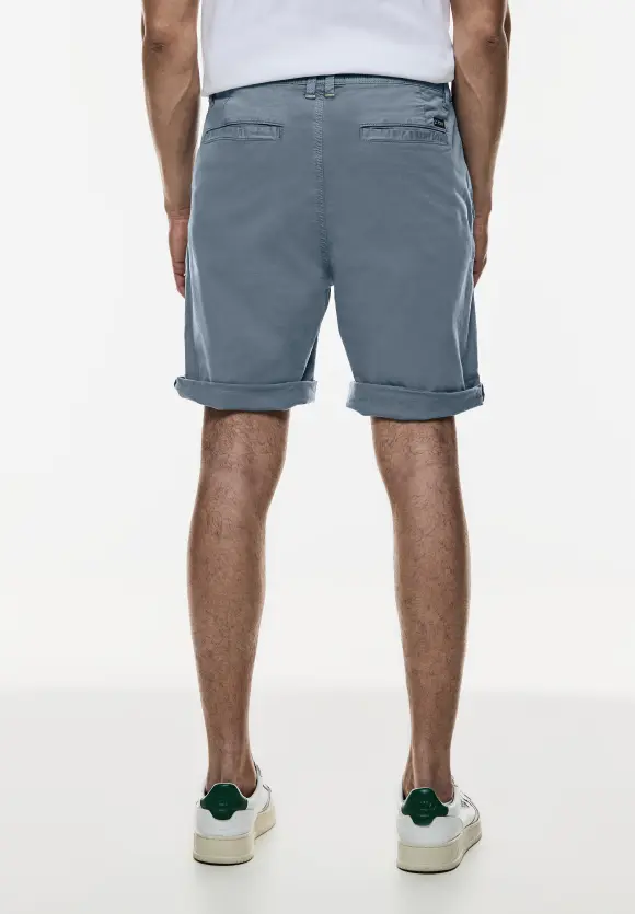Regular Fit Chinoshorts - steel blue