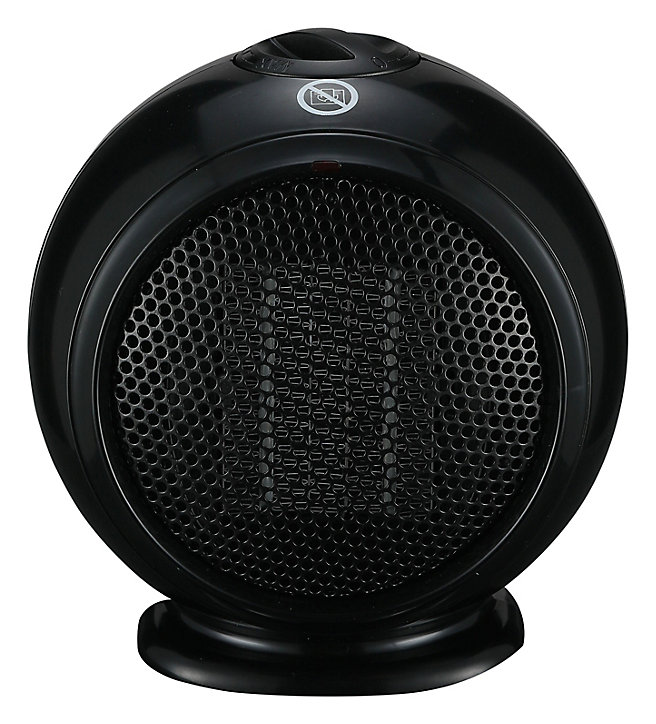 Chauffage d'appoint soufflant céramique noir 500W