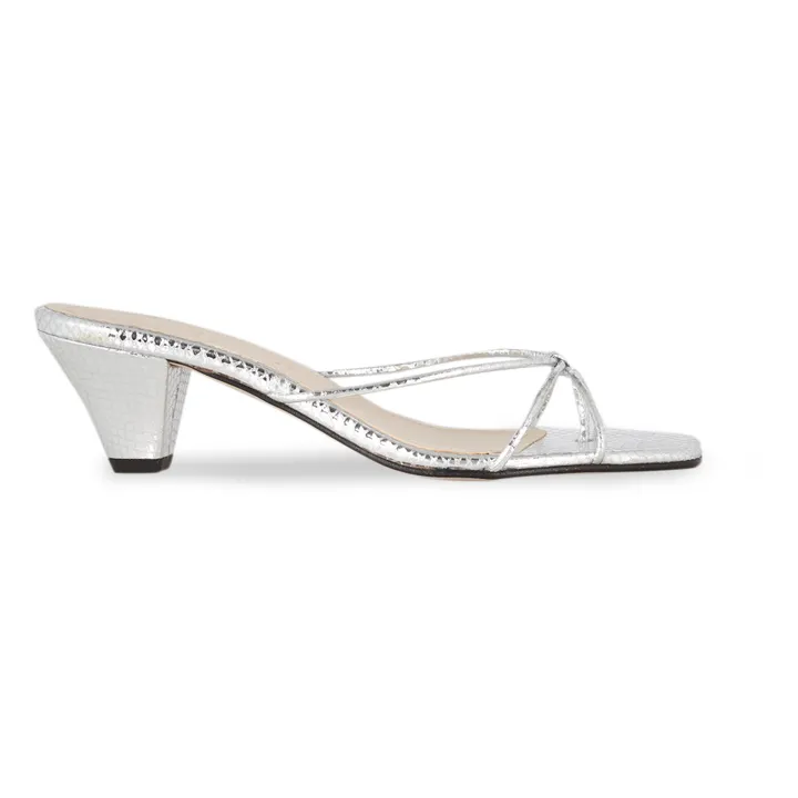 Augusta Mules Lottie | Argenté
