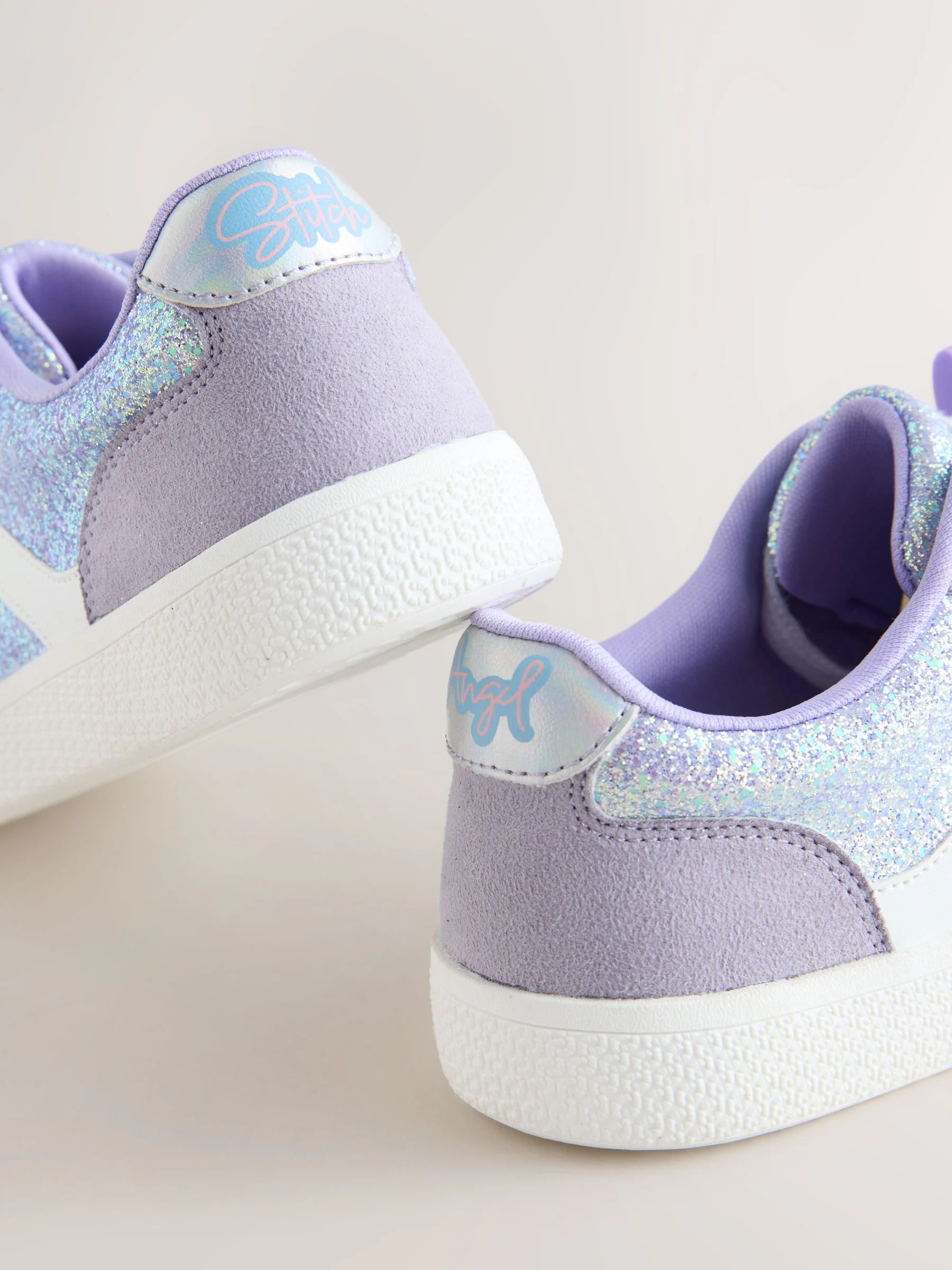 Purple Glitter Lilo & Stitch - Lifestyle sneakers met veters