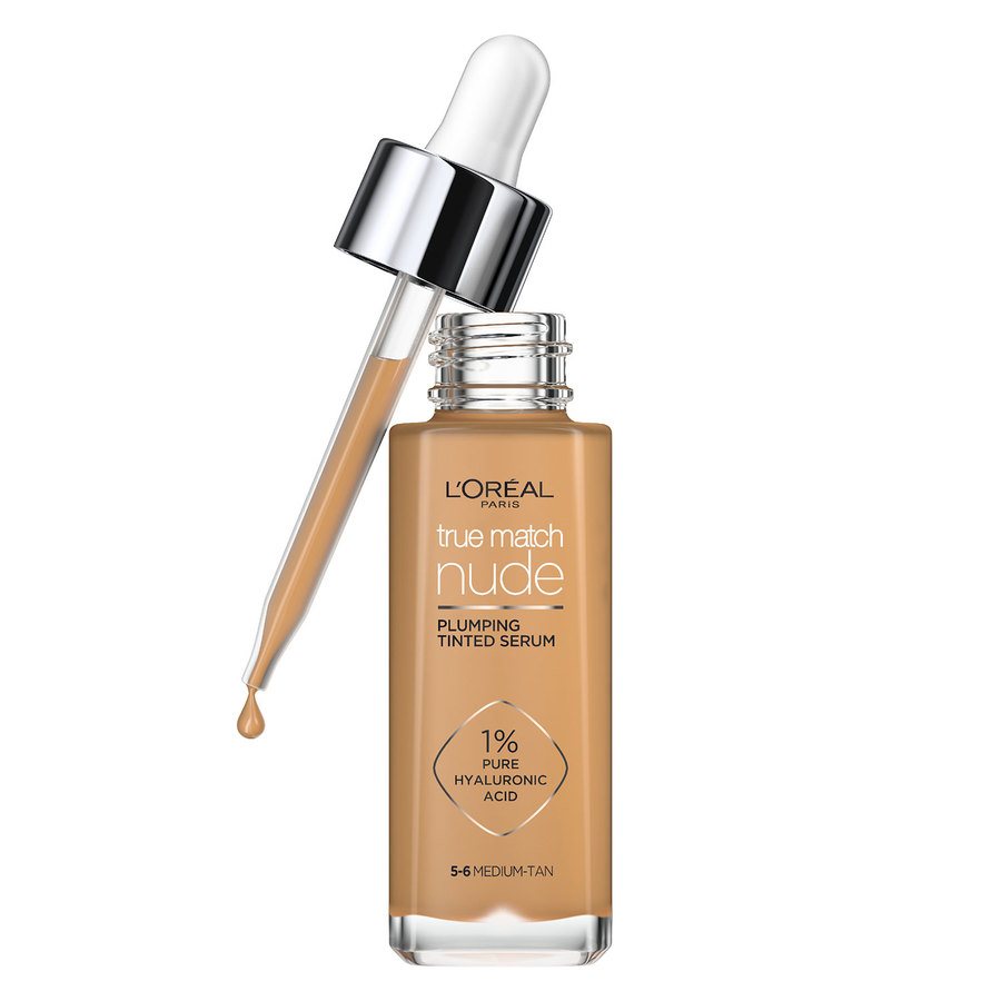 L'Oréal Paris True Match Nude Plumping Tinted Serum 5-6 Medium-Tan 30ml