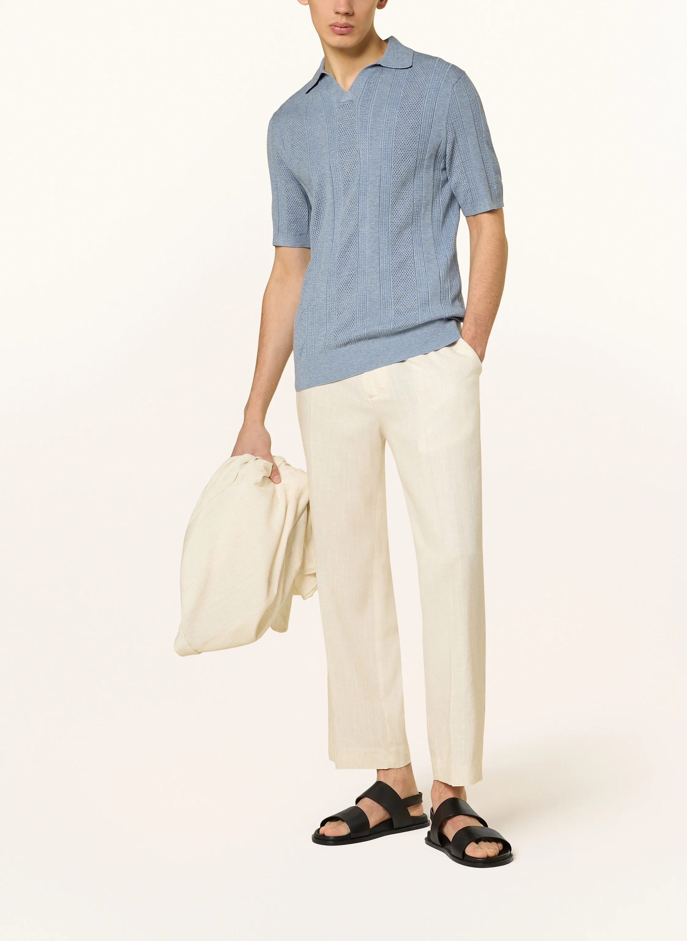 REISS Strick-Poloshirt