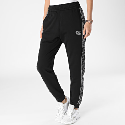 Pantalon Jogging Femme A Bandes 3LPP54 Noir