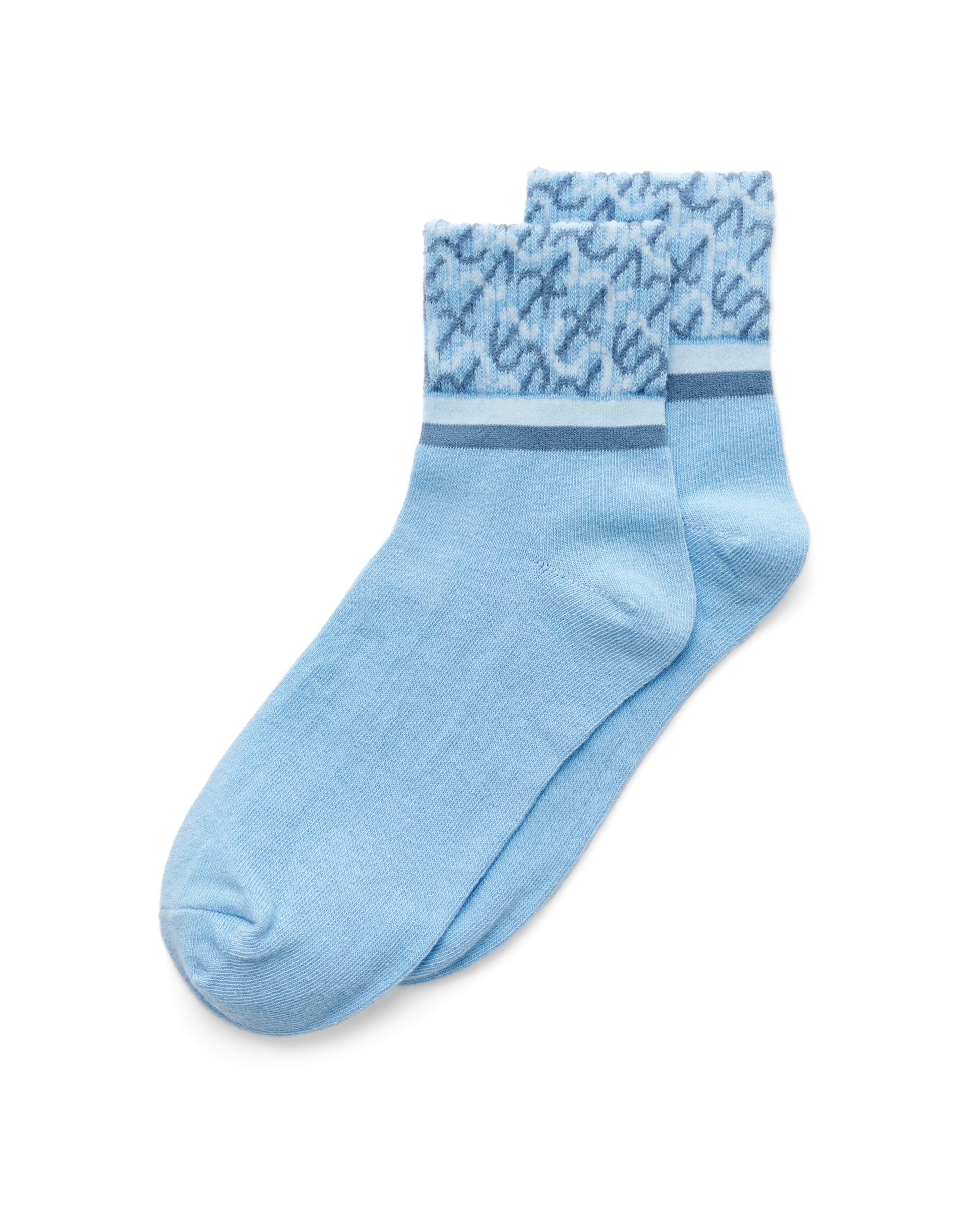 ECCO Vibe Wave Ankle-Cut Damen Knöchelsocken Blau