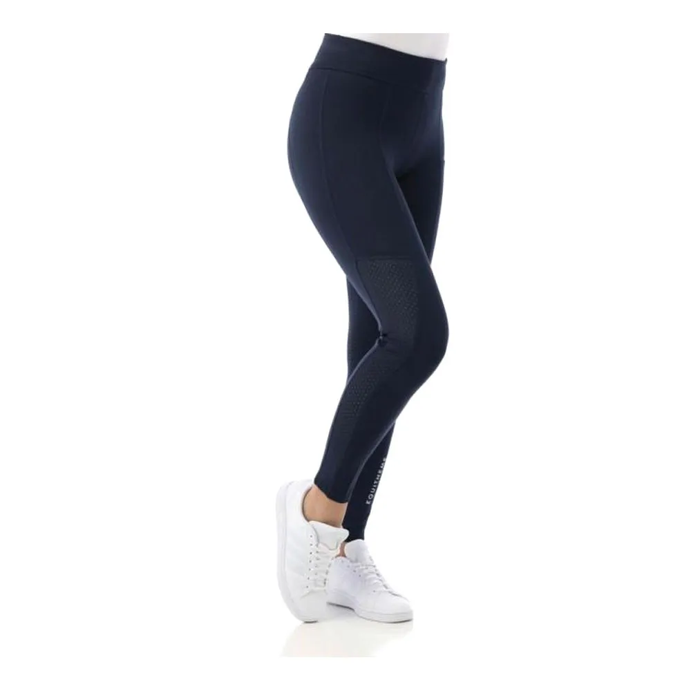 Equitheme PULL ON AKELA - Pantalon siliconé Femme marine