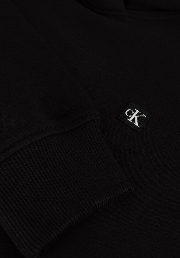 CALVIN KLEIN zwarte calvin klein sweater ck embro badge regular hoodie