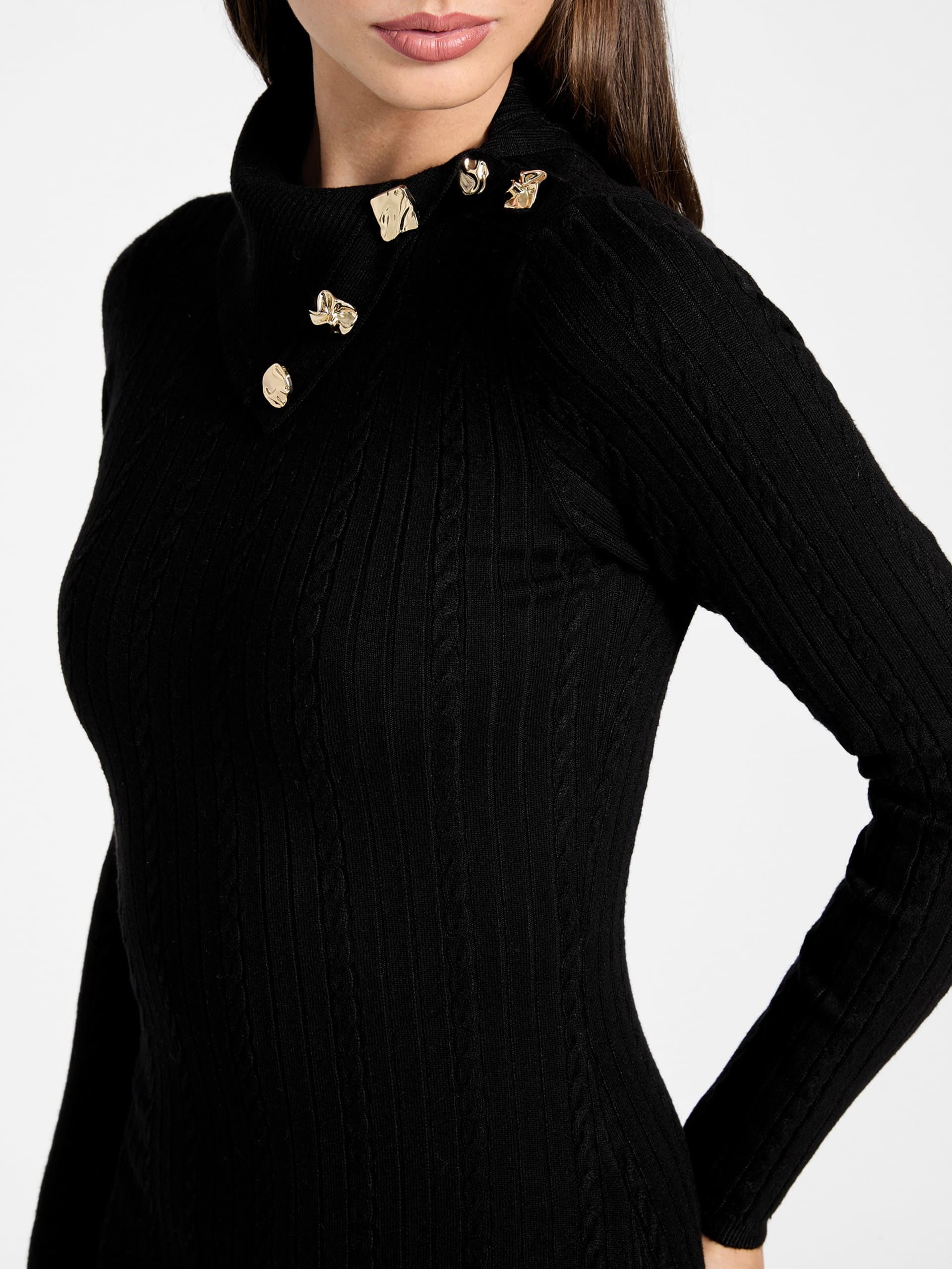 Vestido Eco Priscilla de Tricô com Cabos