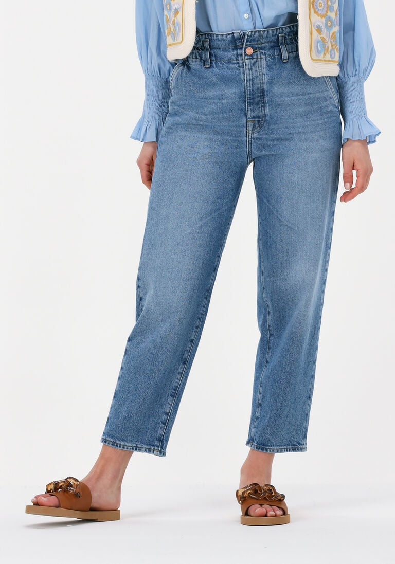 7 FOR ALL MANKIND blauwe 7 for all mankind mom jeans ease dylan