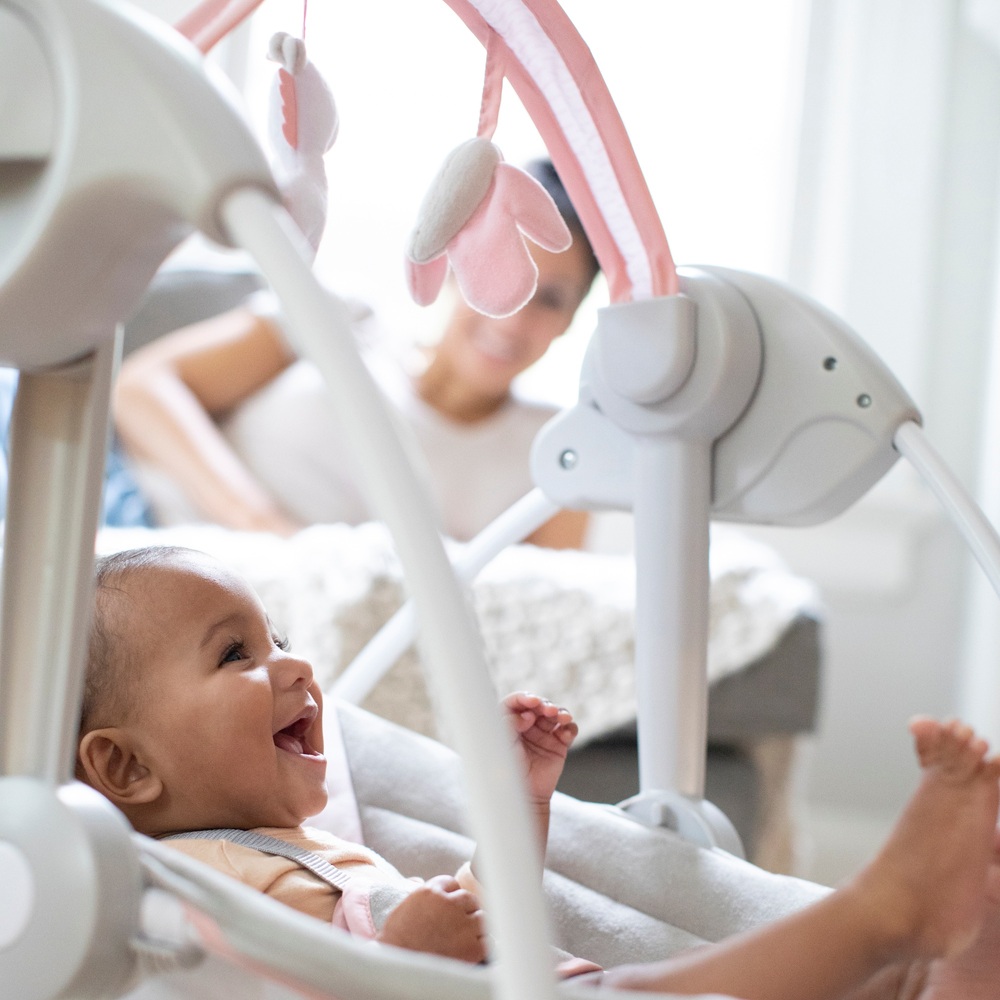 Ingenuity Comfort 2 Go Tragbare Babyschaukel Flora