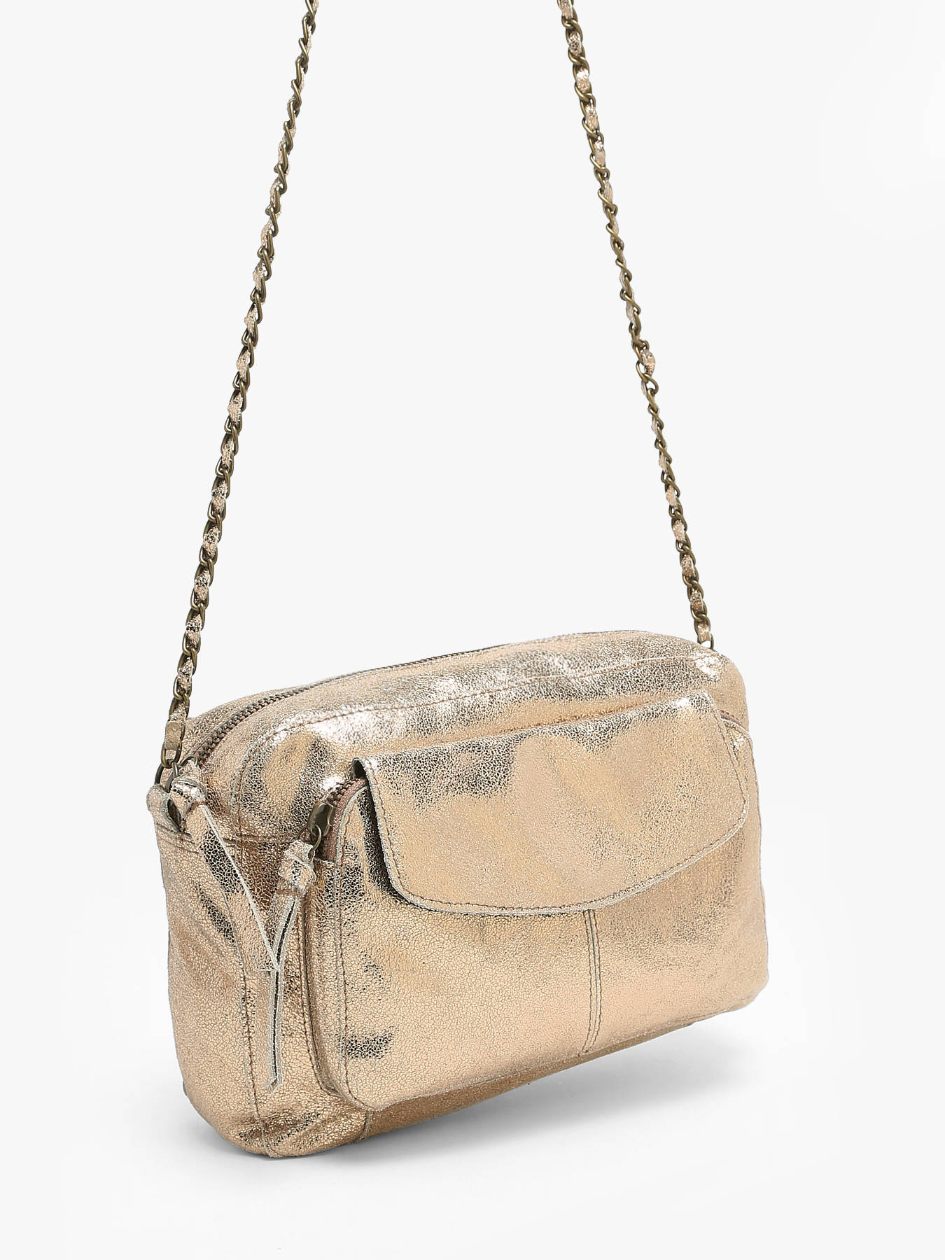 Sac bandoulire Naina cuir PIECES