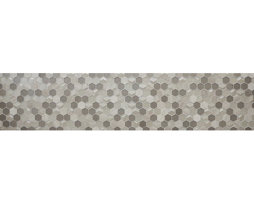 Glasmozaïek met natuursteen HXN 44 grijs 26x30 cm