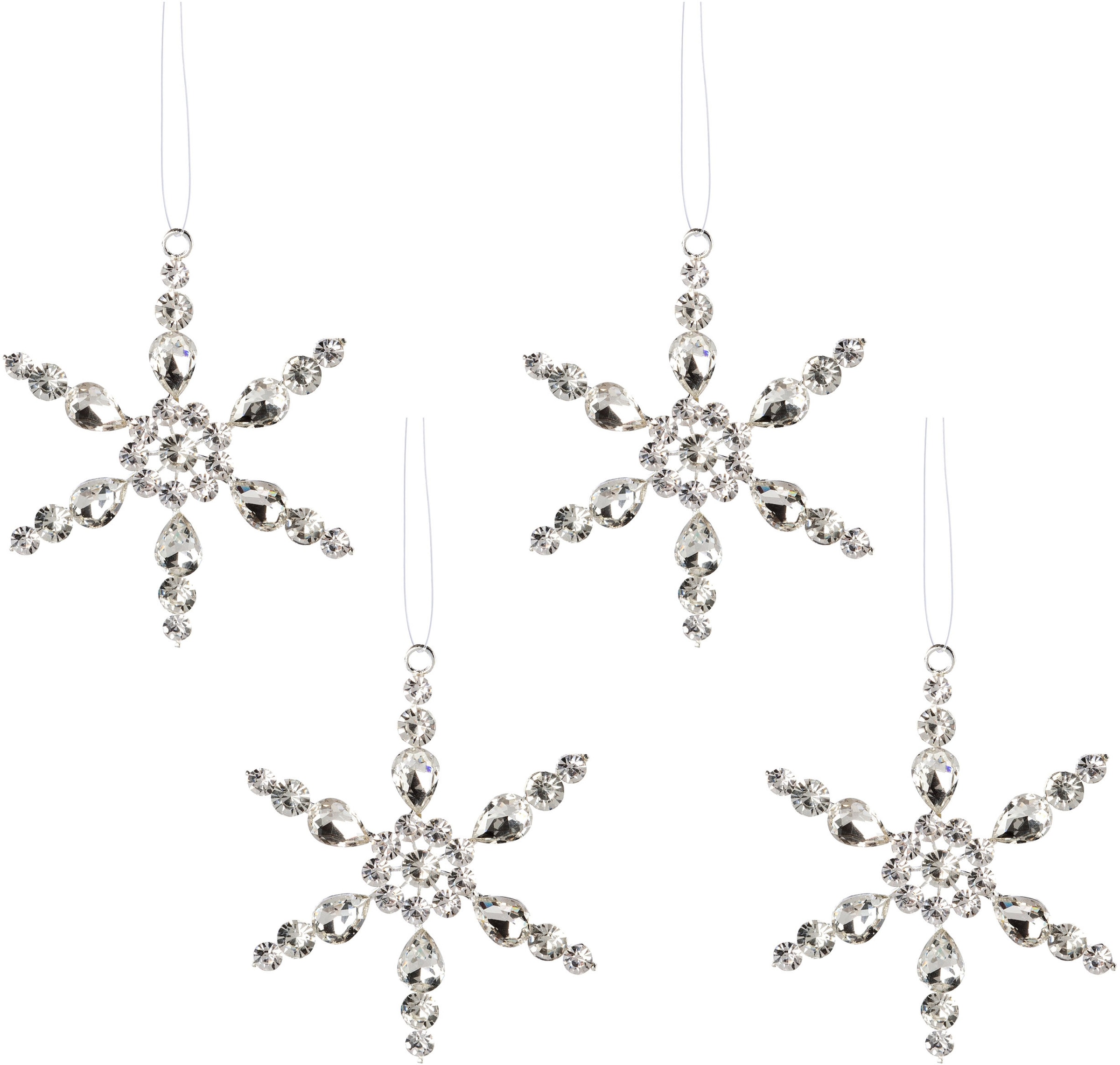 Creativ deco Baumbehang »Schneeflocke, Weihnachtsdeko, Christbaumschmuck« mit liebevollen Details