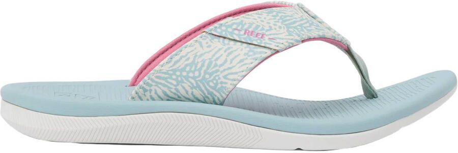 Reef kids Santa Ana slippers blauw wit