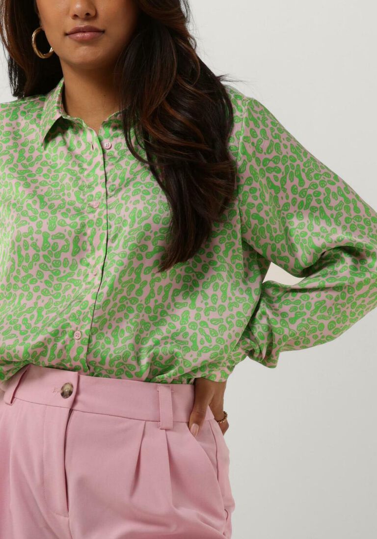 MODSTR\u00D6M groene modstr&ouml;m blouse clarke print shirt