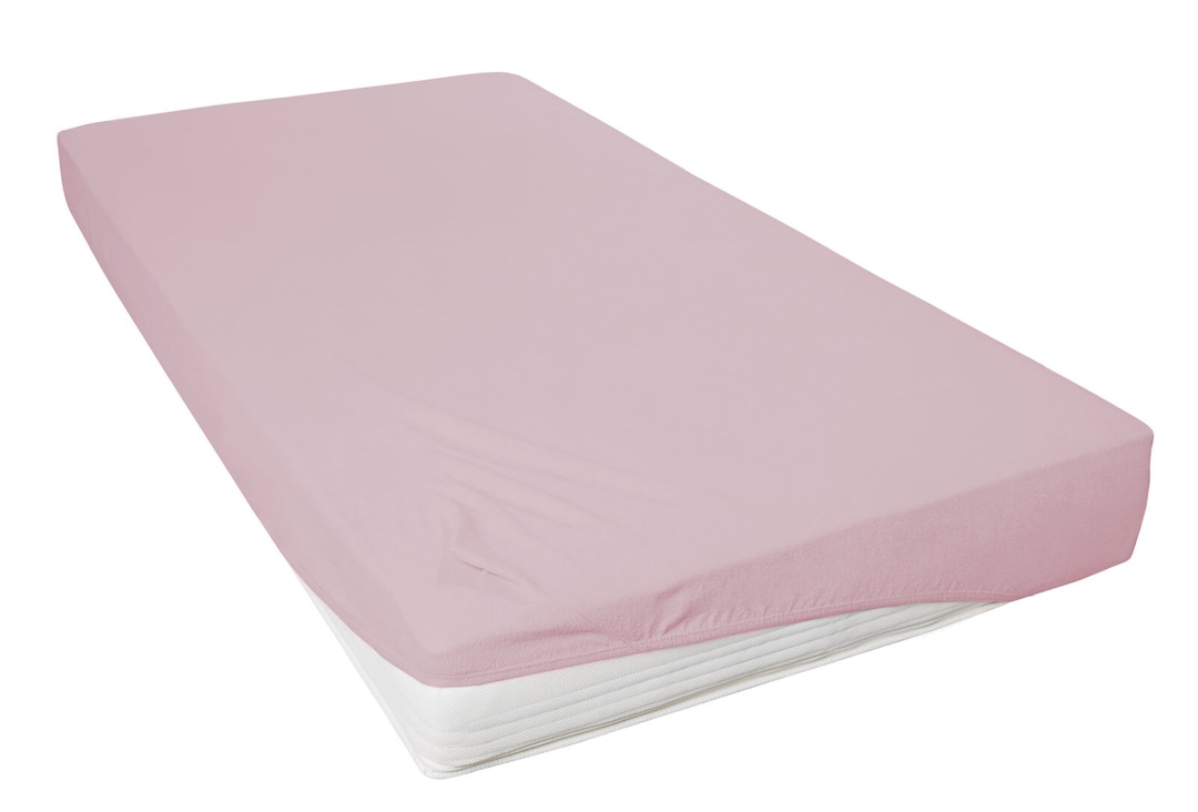 Vario Spannbetttuch Teddy-Flausch 90-100 x 200 cm mauve