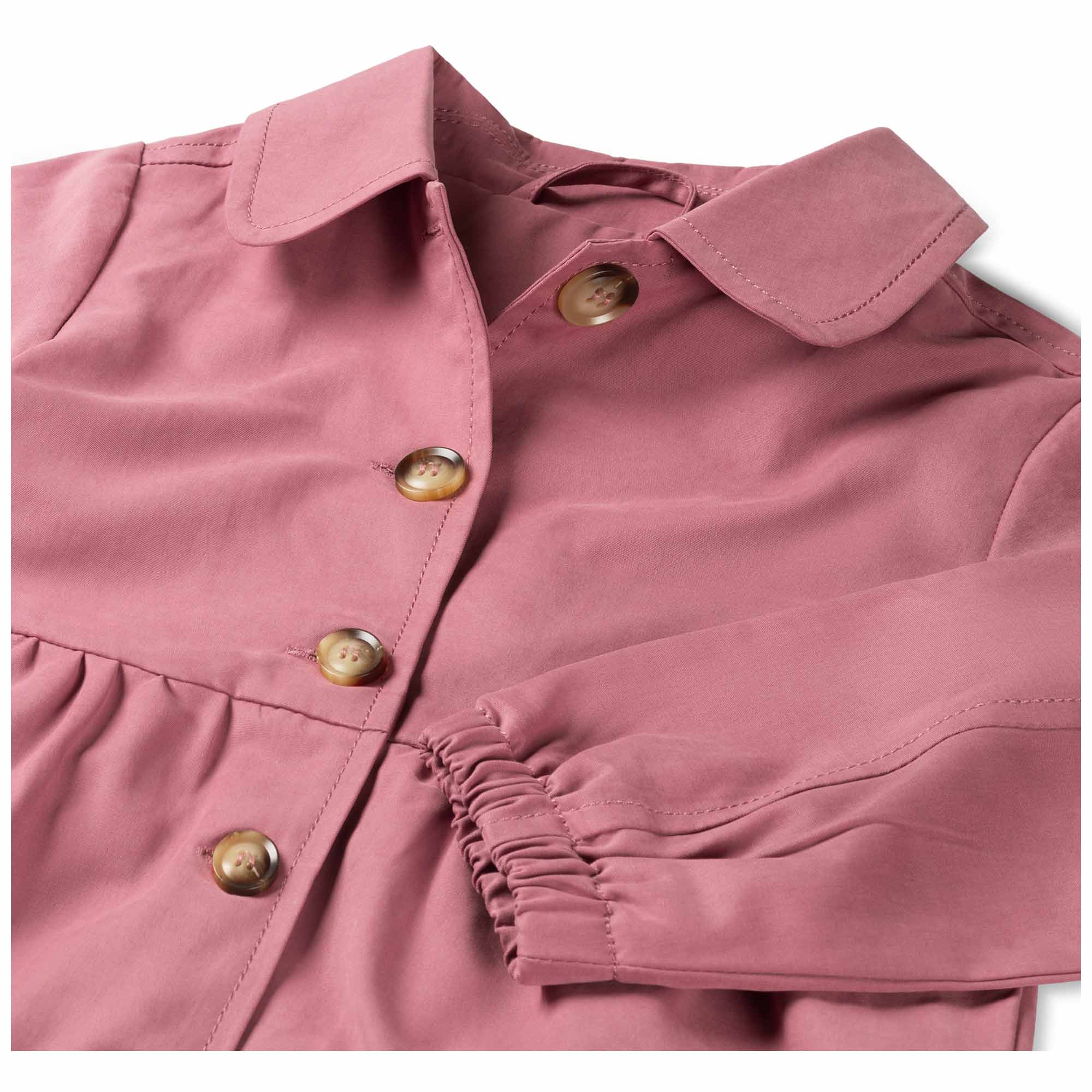 Prénatal baby zomer trenchcoat lange mouwen effen roze