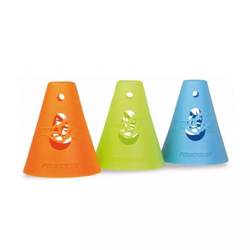Cone roller POWERSLIDE CONES, green, 10-Pack