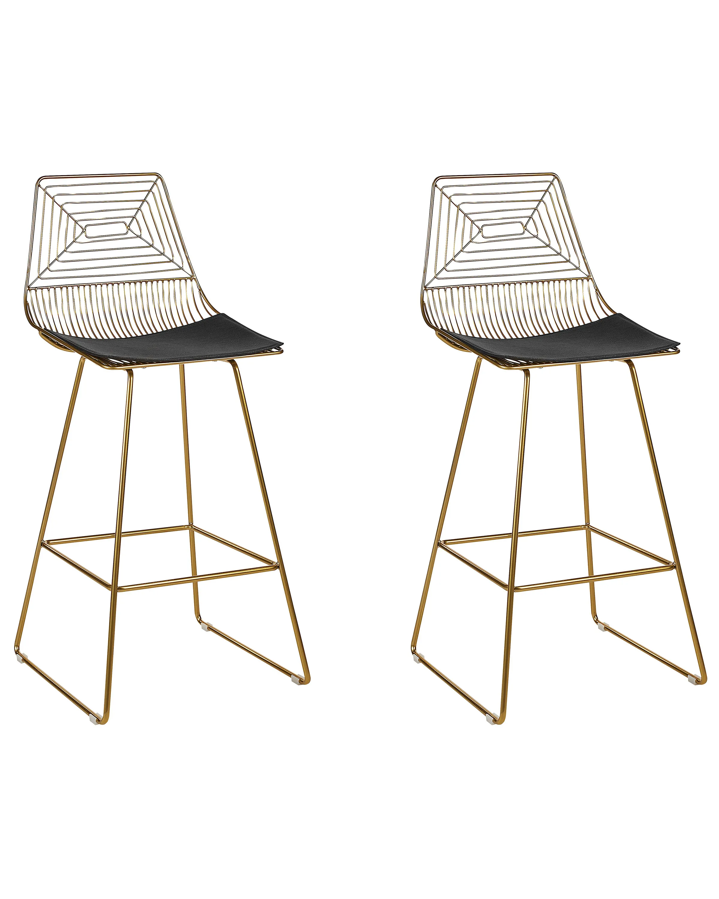 Set van 2 barstoelen BISBEE Metaal Goud