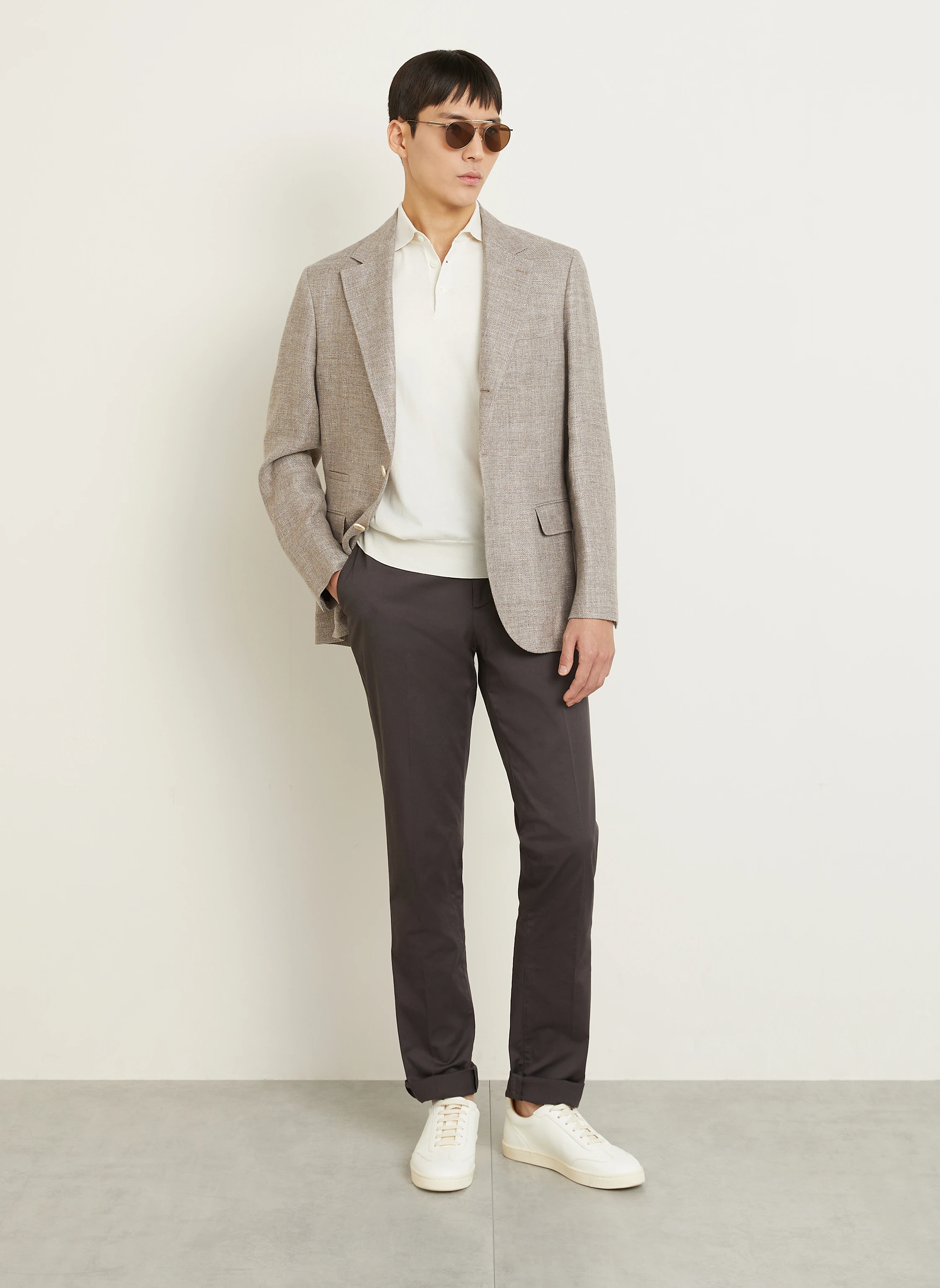 BRUNELLO CUCINELLI Strick-Poloshirt