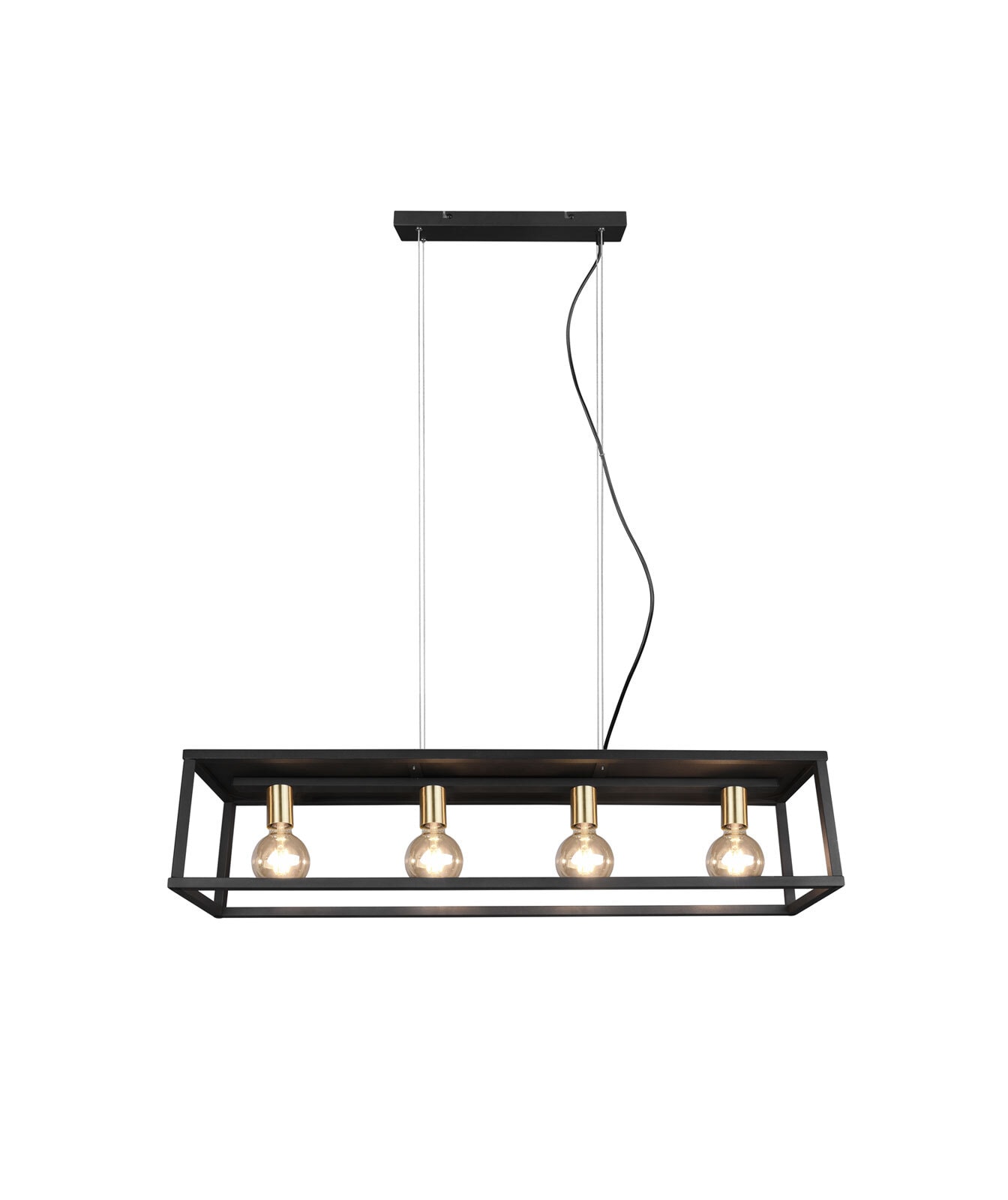 Retrofit Pendellampe VITO schwarz