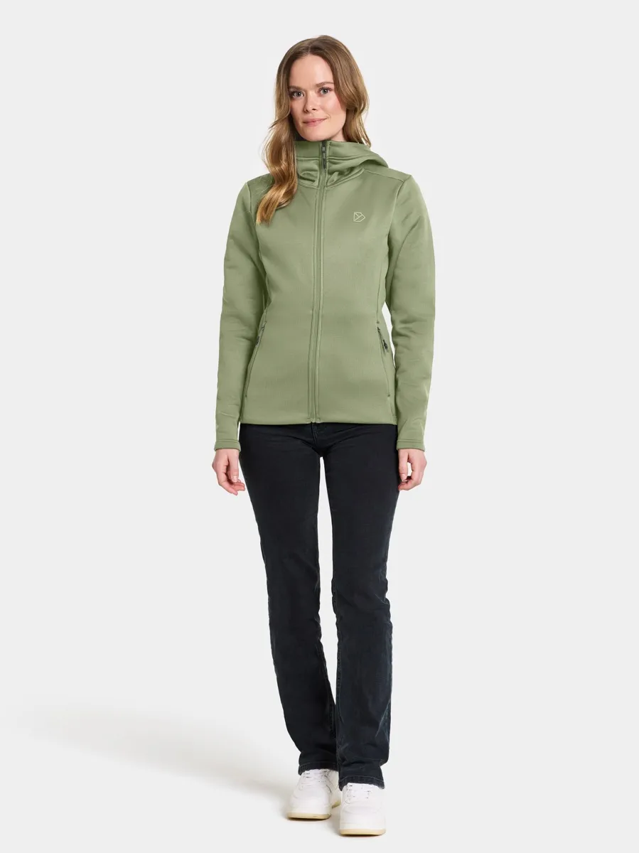 Didriksons Women's Anneli Full Zip 2 Light Moss