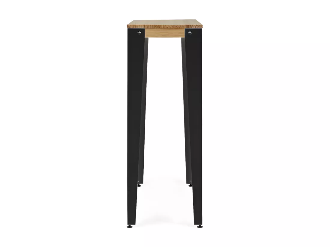 Table Mange debout Lunds 39x70x110cm Anthracite-Naturel. Box Furniture