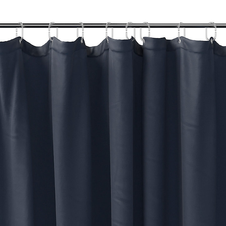 Rideau de douche bleu nuit Koros 180 x 200 cm GoodHome
