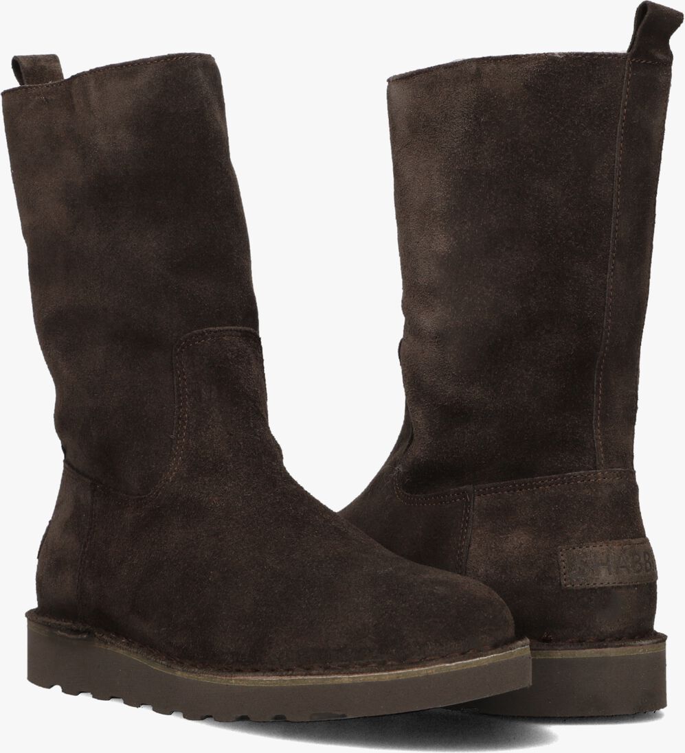bruine shabbies enkelboots palissa mia high zip