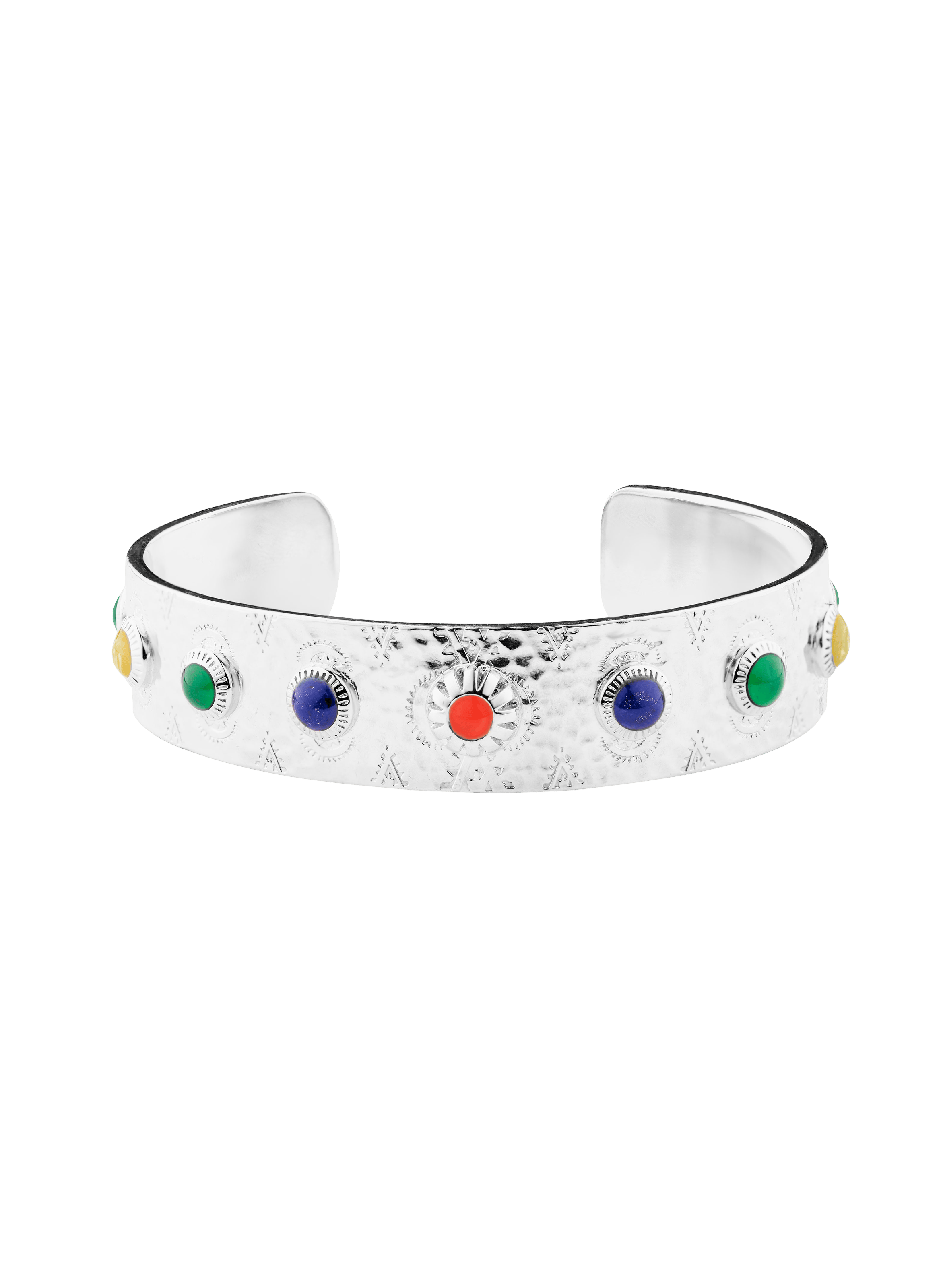 TODO - Bracelet jonc ajustable en laiton argenté | Argent