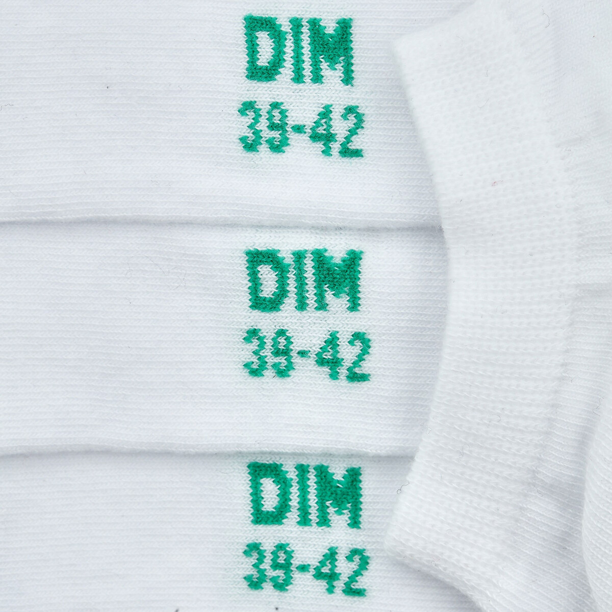 DIM<br>Conjunto de 2 pares de meias de algodão de boa qualidade