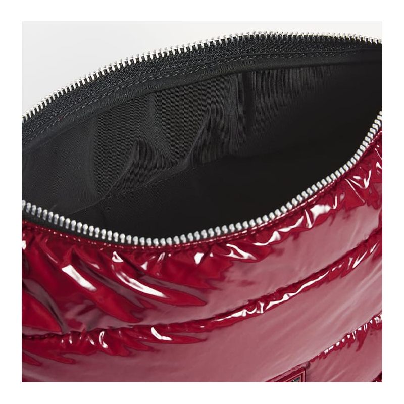 Sac bandoulière 30 cm matelassée Burgundy Glossy