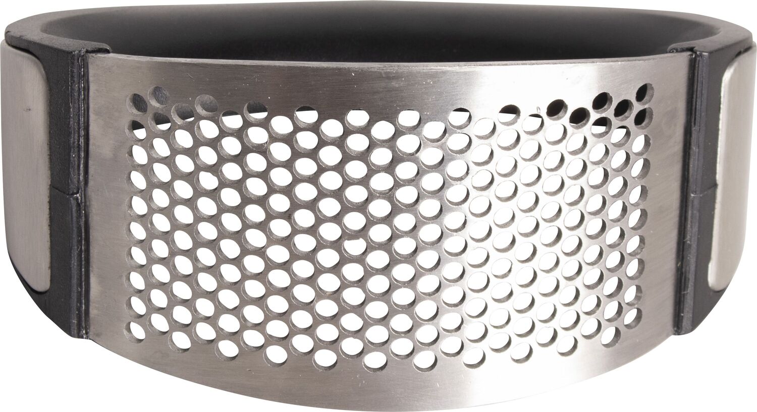 Gusta knoflookpers zilver / zwart 11,2 x 5,2 x 7,2 cm