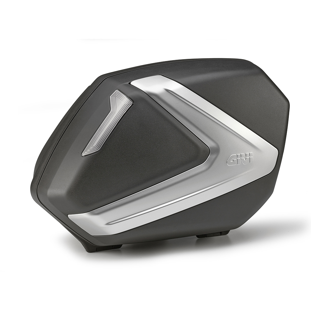 Givi - Paire de valises latérales V37 Noir / Argent / Fumé