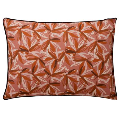 Linge de lit imprimé feuilles - BECQUET CRÉATION.